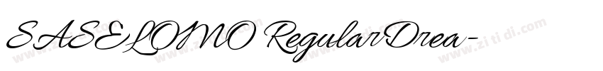 SASELOMO RegularDrea字体转换